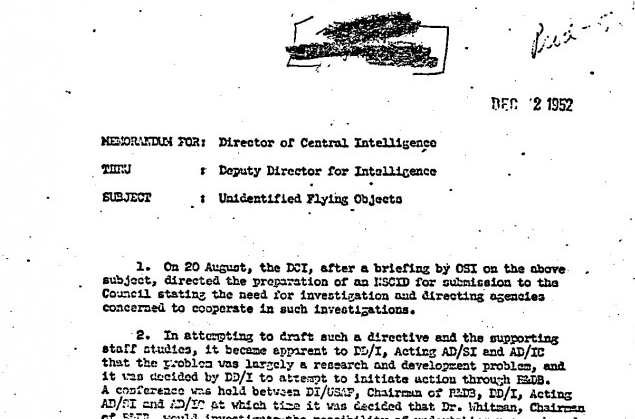 Chadwell-Smith UFO memo