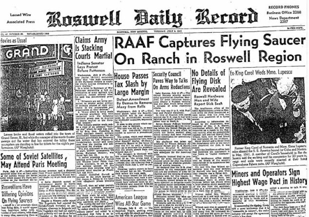 RAAF-captures-flying-sucer-Roswell